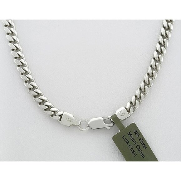 Cuban Link Chain .925 Sterling Silver
